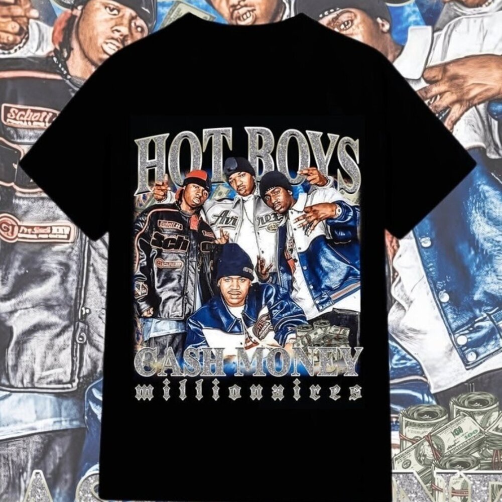 Hot Boys Lil Wayne Cash Money Millionaires Unisex Fan Graphic T-Shirt 90